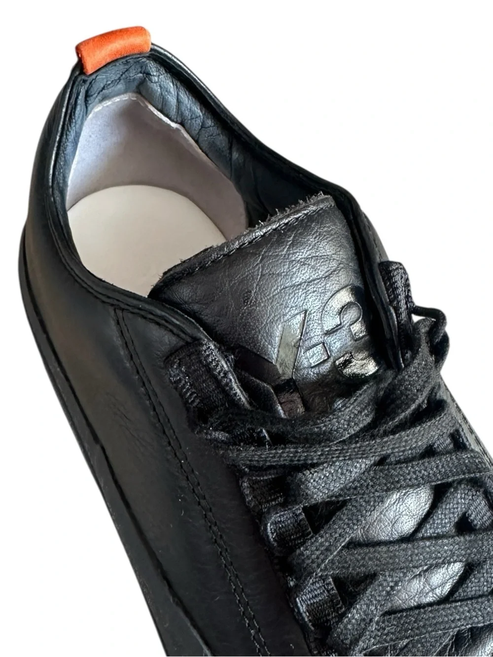 Y-3 Gazelle Black Leather Sneakers Yohji Yamamoto Women’s 6.5 HQ6510 Adidas NWB